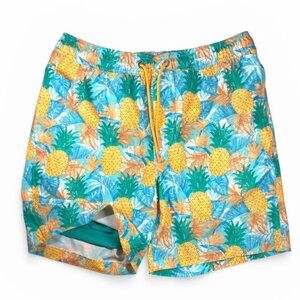 Medium Swim Bottoms Member's Mark Men's Stretch UPF 50 Quick Dry Trunk Pineapple